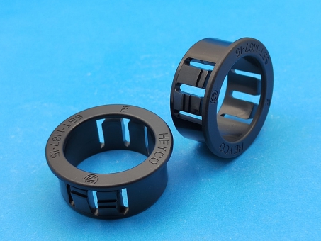 HEYCO护线环SBT-1.187-15尼龙扣式护线套固定卡 SBT阻燃单边护线圈机箱绝缘塑料过线圈线套