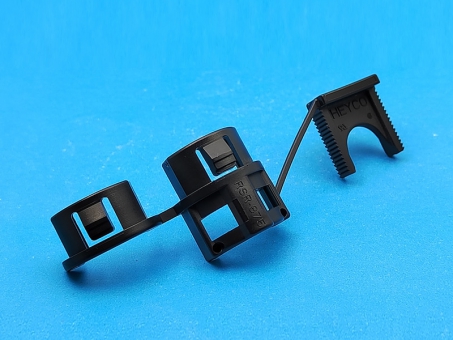 HEYCO电源线扣拼合面板卡扣1280(RSR-875)UL尼龙环保线卡 PA66卡线扣