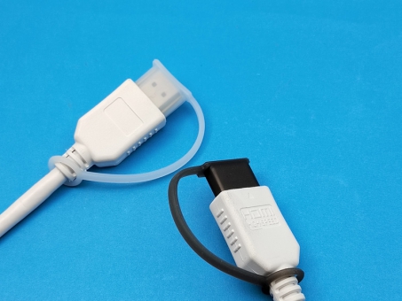 HDMI公头硅胶保护套防尘罩HDMI高清线接口防尘帽带绳子带线可栓绑